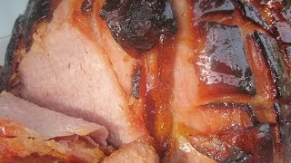 BROWN SUGAR amp HONEY GLAZED BAKED HAM  How to BAKE A GLAZED HAM Recipe [upl. by Imak]