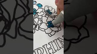 One of my favorite flowersDelphinium coloringtherapy coloringbook flowertherapy [upl. by Ynehpets]