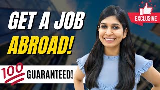 How to get a job abroad 🔥  With NO experience [upl. by Atinid564]