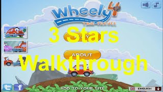 Wheely 4  Time Travel Complete Walkthrough All Stars All Items [upl. by Lemcke554]