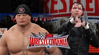 WWE 2K16 Wrestlemania 32 Brock Lesnar vs Dean Ambrose HD  FR [upl. by Yuri437]