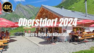 Oberstdorf 2024  Durchs Oytal zur Käseralpe  4K HD [upl. by Anaerdna]