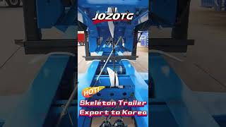 SKELETON SEMI TRAILER transportation automobile semitrailer trucking [upl. by Atte]