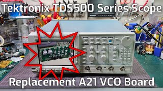 Tektronix TDS540 Repair  New VCO board [upl. by Tedman]