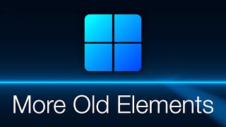 More Old Elements in Windows 11 [upl. by Eirrod333]