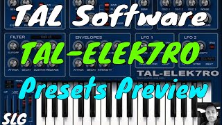 TAL Software  TALElek7ro  Presets preview [upl. by Macdermot]