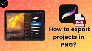 How to export projects in PNG in Procreate [upl. by Dido]