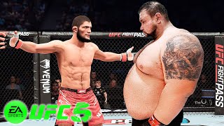 🔥Khabib Nurmagomedov vs Big Boss EA sports UFC 5 🔥 [upl. by Adnohsat649]