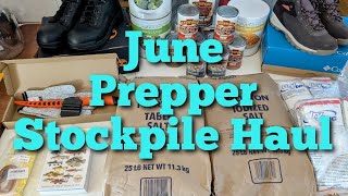 June Prepper Stockpile Haul [upl. by Enomas391]