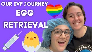 IVF EGG RETRIEVAL  Our IVF Journey  TTC LESBIAN COUPLE  LGBTQ COUPLE  CC  MIA [upl. by Jamil]