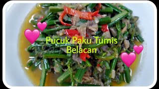 Pucuk Paku Tumis Belacan [upl. by Ardnaskela]