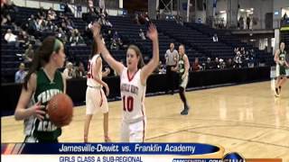 JamesvilleDewitt Girls Basketball defeats Franklin Academy in the NY State Playoffs [upl. by Vicky]