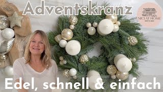 So einfach und günstig kannst du deinen Adventskranz selber machen [upl. by Sheree]