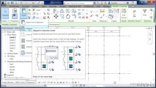 Revit tutorial  0405Column Copy To Levels [upl. by Areek]