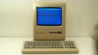 1986 Apple Macintosh BOOTING [upl. by Adnoma]