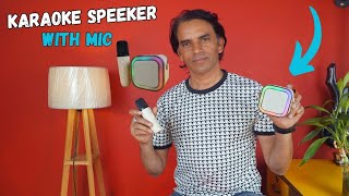 video on youtube unboxing karaoke mini bt speeker with mic [upl. by Nelia]