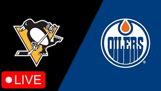 EDMONTON OILERS VS PITTSBURGH PENGUINS LIVE  OILERS FAN REACTION amp COMMENTARY [upl. by Assenej]