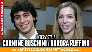 BRACCIALETTI ROSSI 3  Carmine Buschini e Aurora Ruffino intervistati [upl. by Llenart]