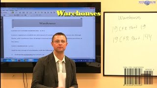 US Customs CBP Bonded Warehouses Webcast Preview [upl. by Melina]