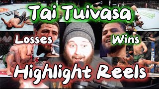 MMA GURU Reacts To Tai Tuivasa Getting HIGHLIGHT REEL FINISHES And Getting HIGHLIGHT REEL FINISHED [upl. by Aribold]