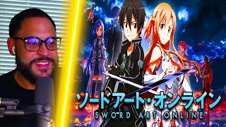 NON ANIME FANS REACTION TO SWORD ART ONLINE OPENINGS 19 [upl. by Bertrando]