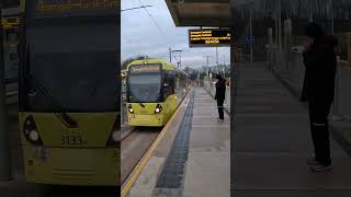 Tram  Manchester Metrolink Tram approaching Parkway Station [upl. by Tye]