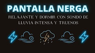 Sonido De Lluvia Relajante Pantalla Negra 😴 ¡Prepárate Para Una Gran Noche De Descanso [upl. by Raychel]