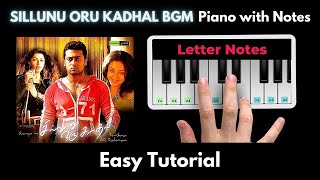 Sillunu Oru Kadhal BGM Piano Tutorial with Notes  A R Rahman  Perfect Piano  2021 [upl. by Scibert799]