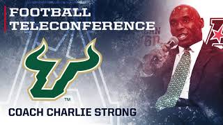 2017 Football Teleconference Week 13  USF Head Coach Charlie Strong [upl. by Salazar]