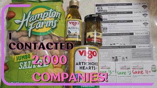 Contacting Companies for Coupons and Samples Part 1 I contacted 2K companies and heres the result [upl. by Noella]