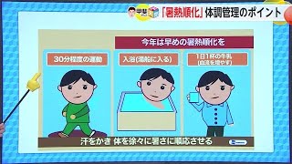 19日も夏日 黄砂観測「暑熱順化」今から暑さに負けない体づくりを【佐賀県】 240419 1822 [upl. by Annmaria]