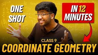 Coordinate Geometry Class 9 in 12 Minutes 🔥  Class 9 Maths Chapter 3 Complete Lecture [upl. by Ayeki]