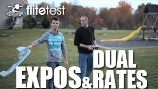 Flite Test  Expos and Dual Rates  FLITE TIP [upl. by Llerdnod]