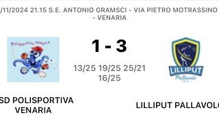 U18 girone E  ASD VENARIA vs LILLIPUT [upl. by Romelle]