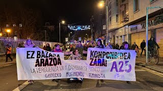 Manifestación 25N 2024 en VitoriaGasteiz [upl. by Eenolem505]