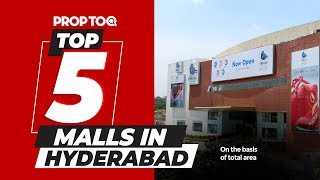 Top 5 malls in Hyderabad  Based on Total Area [upl. by Tinaret]