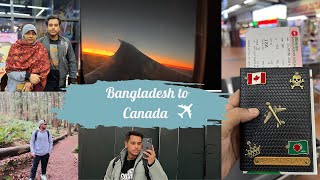 My Bangladesh to Canada Journey  A to z  Dhaka to Vancouver  Biman Bangladesh Airlines 2023 [upl. by Armanda]