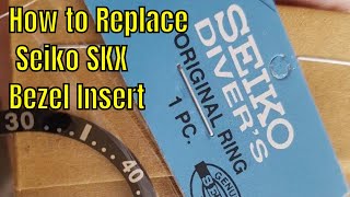 How to Replace Seiko SKX Bezel Insert [upl. by Howlond]