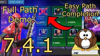 Full Run Through of 741 Manifest Destiny  Easy Path  2024  MCOC [upl. by Ontina61]