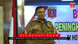 Pjs Bupati Agam Buka Bimtek Peningkatan Ekonomi Perempuan [upl. by Nylle]