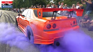 1000HP Nissan Skyline B334R  Drifting amp Burnouts [upl. by Kcirtapnaes201]