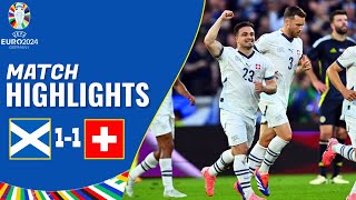 Scotland vs Switzerland  11  Highlights  Euro 2024 Highlights [upl. by Aketal]