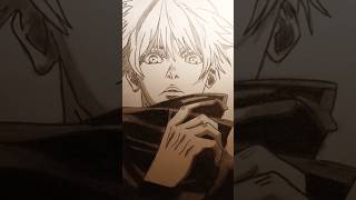 Gojo Sketch in an hr anime gojo edit sketch draw [upl. by Ydnahs656]