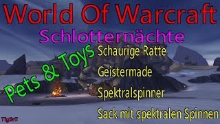 WOW  Spielzeug Sack mit spektralen Spinnen  Pets Schaurige Ratte Geistermade Spektralspinner [upl. by Cuttler280]