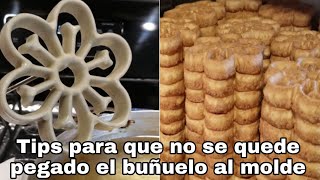 Buñuelos con molde la mejor manera de hacerlos350°F🌡 [upl. by Neelcaj]