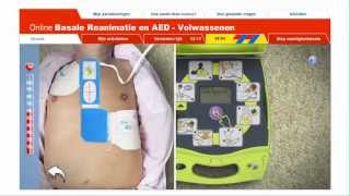 Basale reanimatie en AED Nederlandse Rode Kruis  Doczero eLearning [upl. by Ranna213]