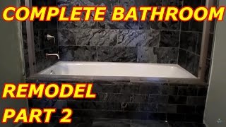 COMPLETE BATHROOM REMODEL PART 2 [upl. by Benis]