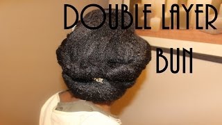 Natural Hair  Quick Wedding Bridal Chignon [upl. by Ardnoid708]