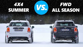 4WD vs All Weather  All Season Tires  Is AWD better than the correct tyres [upl. by Pol]