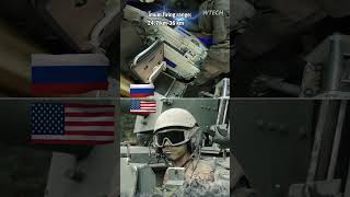 US Army Paladin howitzer vs Russian Army MstaS howitzer [upl. by Dnilazor]